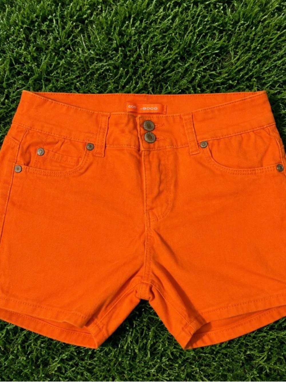 GOGO Orange Women's Denim Shorts